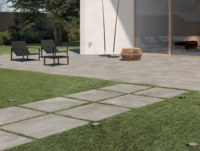 L2 CONCRETO LIGHT L2 - Porcelain stoneware outdoor floor tiles _ LEA CERAMICHE